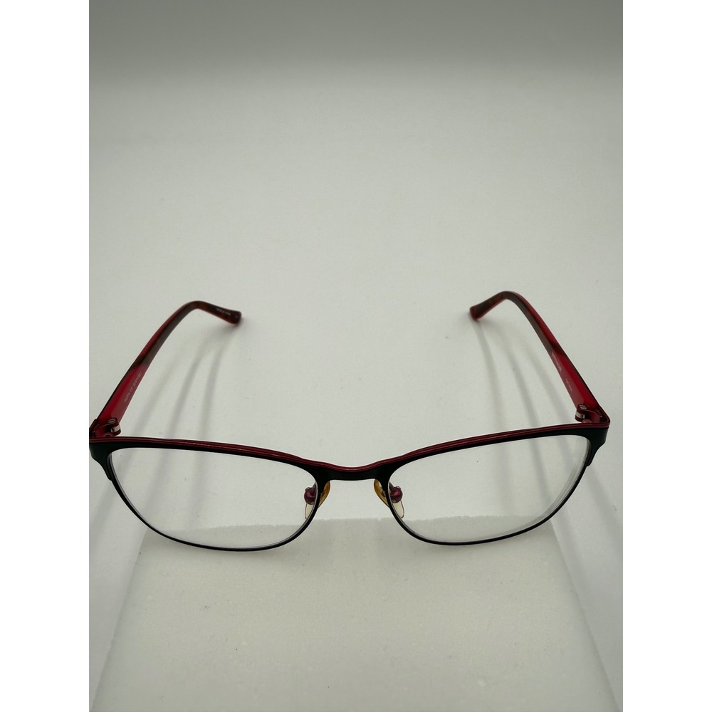 Wittnauer Tatiana Eyeglasses Womens 54-16-135 Black Red Good Cat Eye Frames